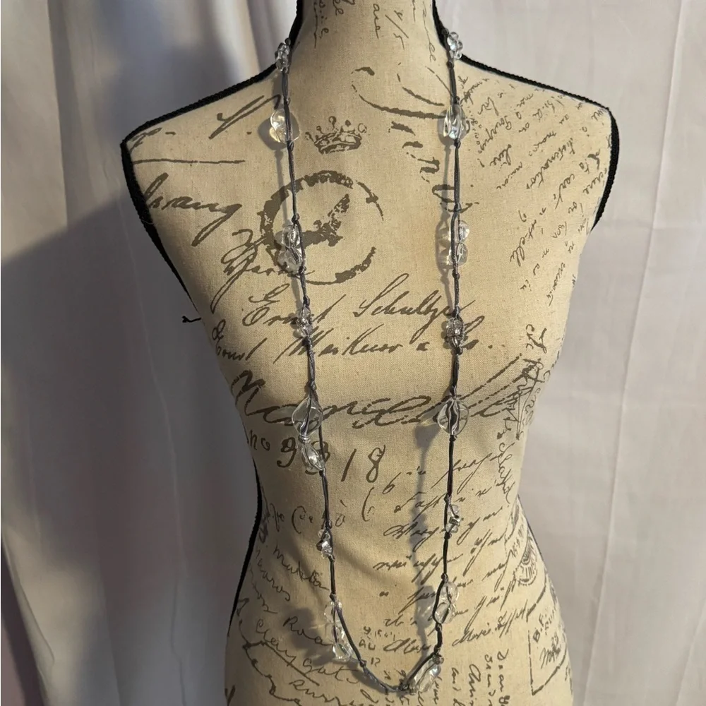Chicos Clear long necklace